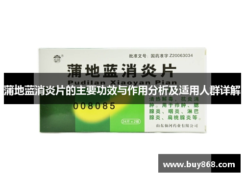 蒲地蓝消炎片的主要功效与作用分析及适用人群详解 蒲地蓝消炎片的主要功效与作用分析及适用人群详解